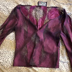 Lip Service "Sunset Boulevard" Top burgundy